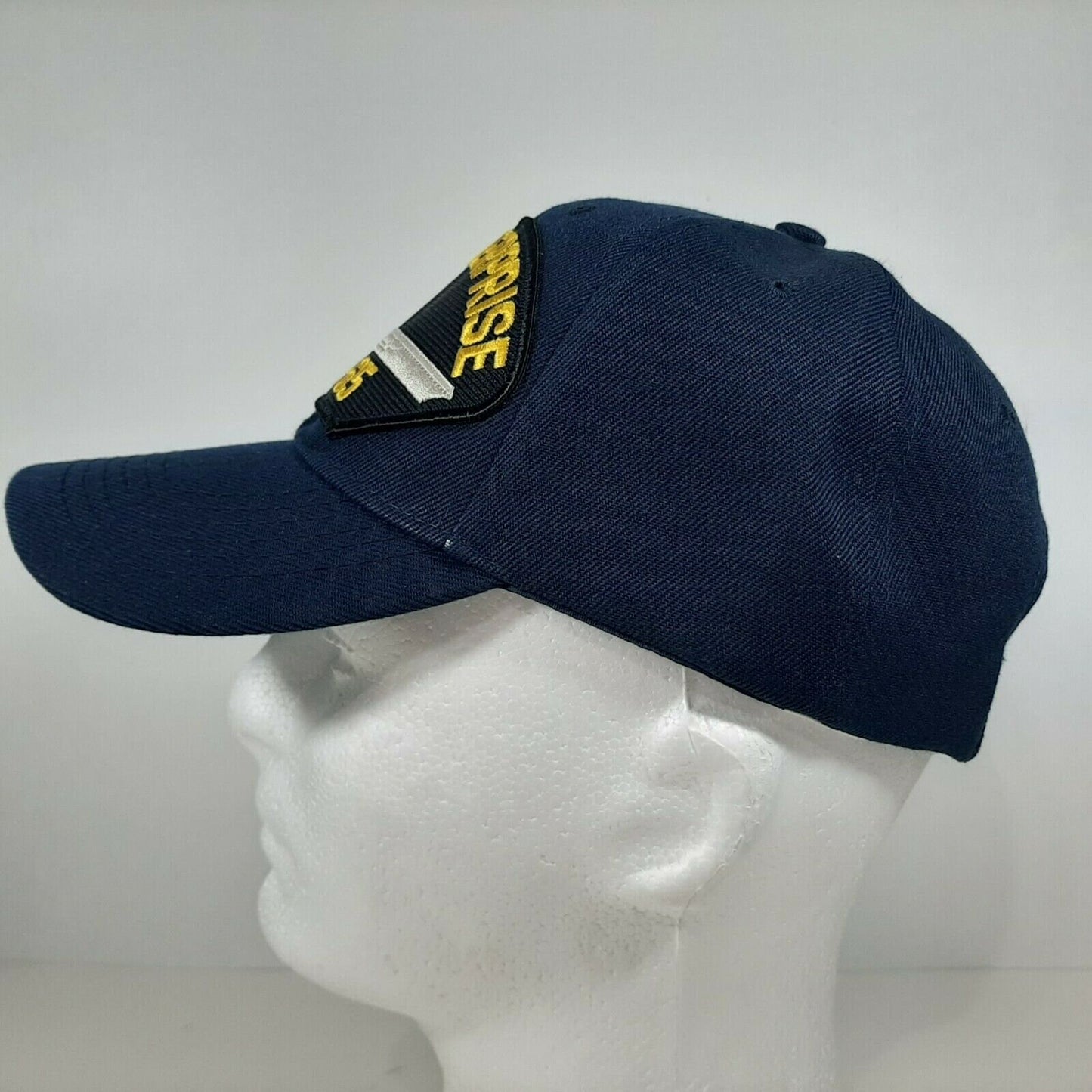 U.S. Navy USS Enterprise CVN-65 Men's Patch Cap Hat Navy Blue Acrylic