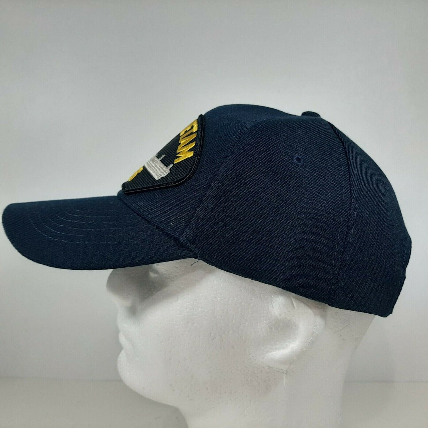 U.S. Navy USS Antietam CV-36 Men's Patch Cap Hat Navy Blue Acrylic