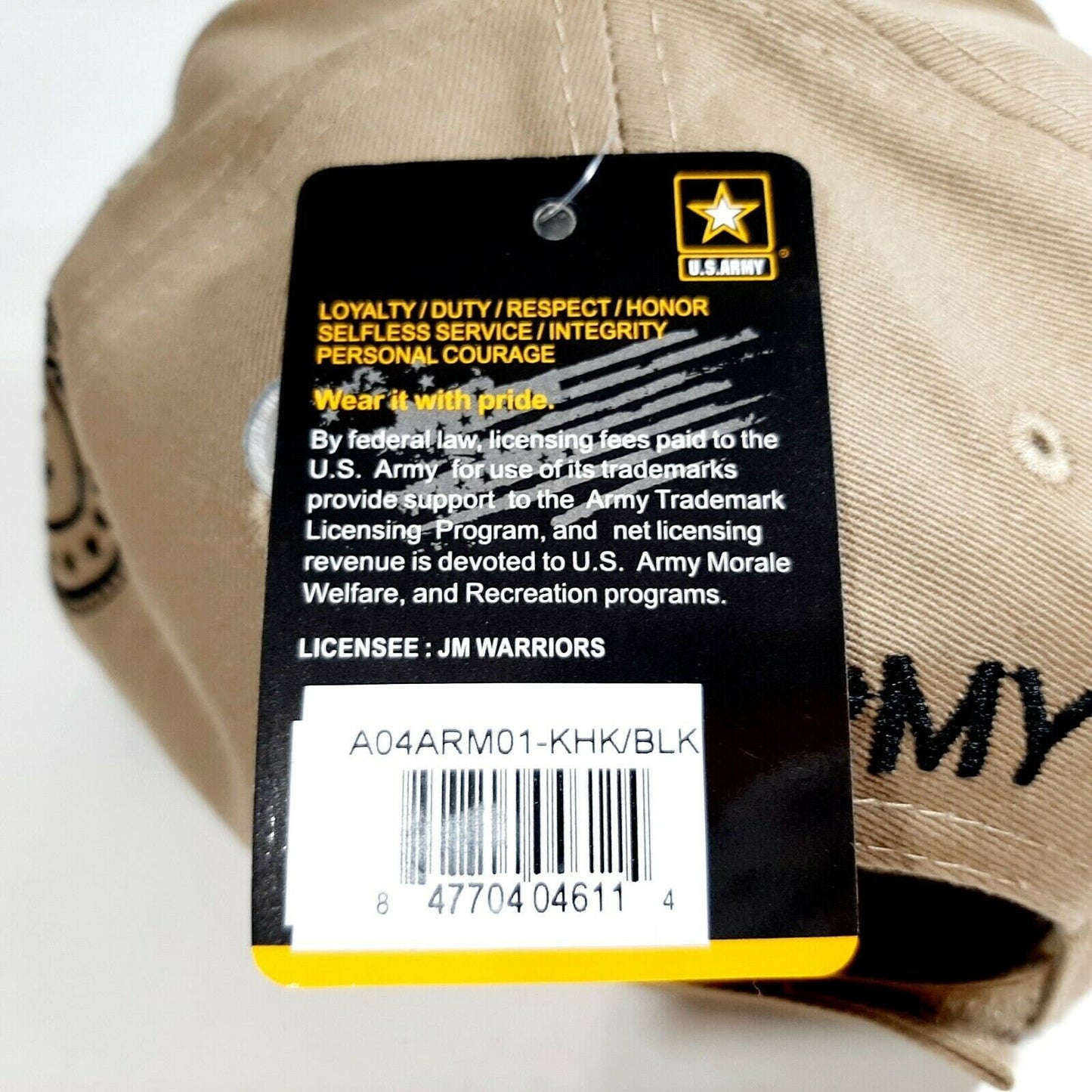 US Army Mens Officially Licensed Hat Ball Cap Adjustable Embroidered New