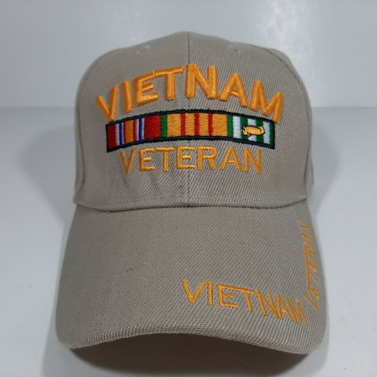 Vietnam Veteran Mens Adjustable Hat Baseball Cap Embroidered Acrylic