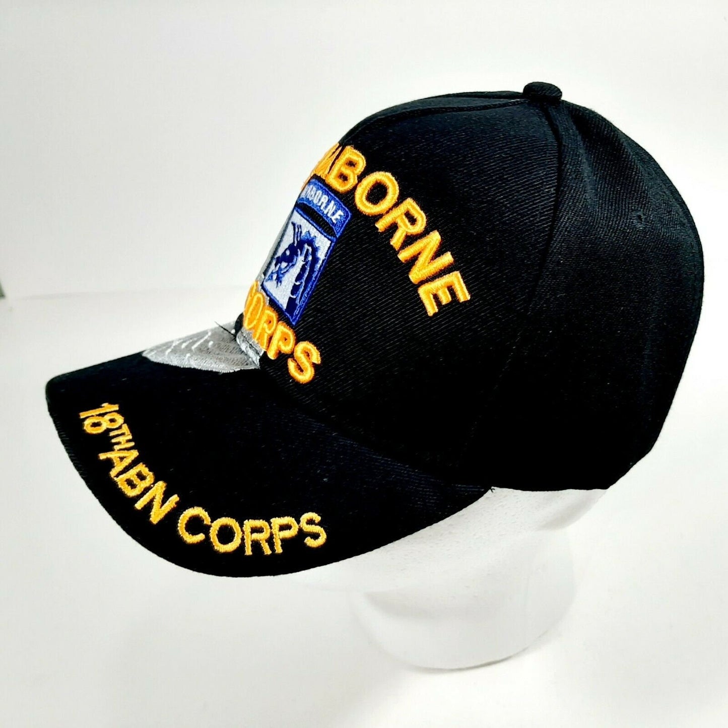 US Army 18th Airborne Corps Men's Ball Cap Hat Black