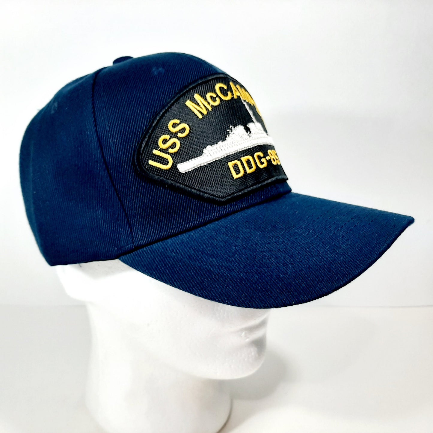 USS McCAMPBELL DDG-85 US Navy Embroidered Patch Hat Baseball Cap Blue