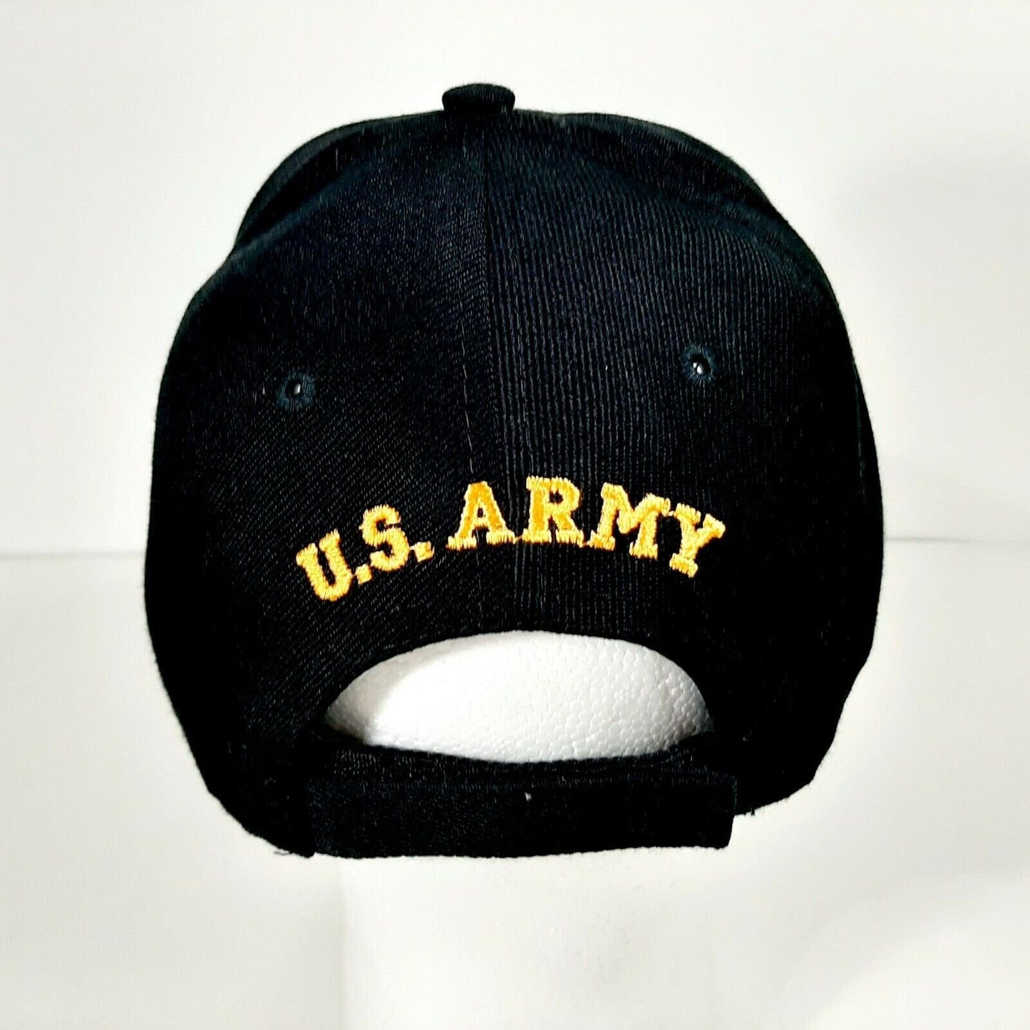 US Army Corporal Men's Ball Cap Hat Black Embroidered Acrylic