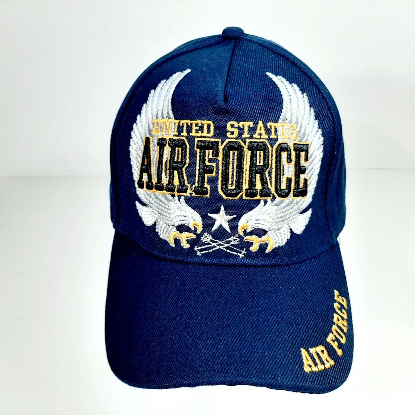 United States Air Force Men's Embroidered Ball Cap Navy Blue Acrylic