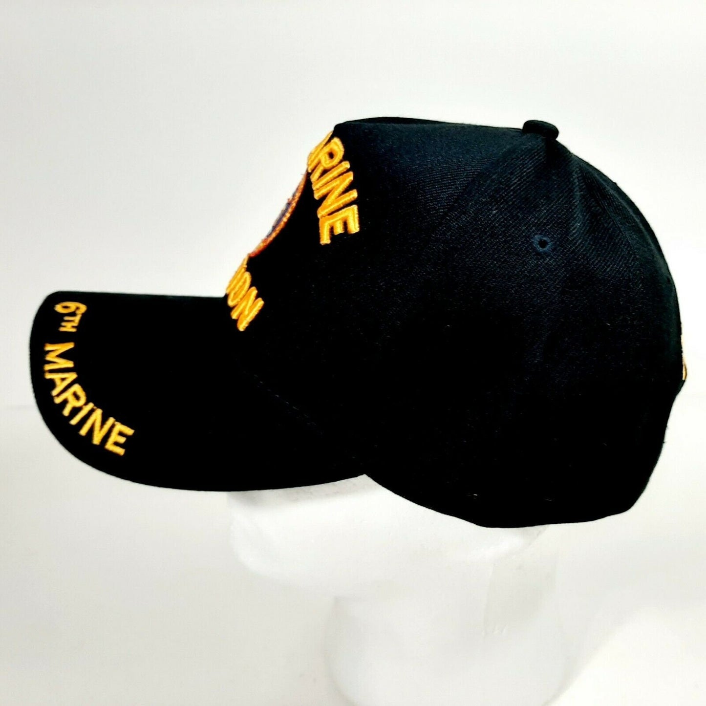 6th Marine Division Men's Ball Cap Hat Black Embroidered Acrylic