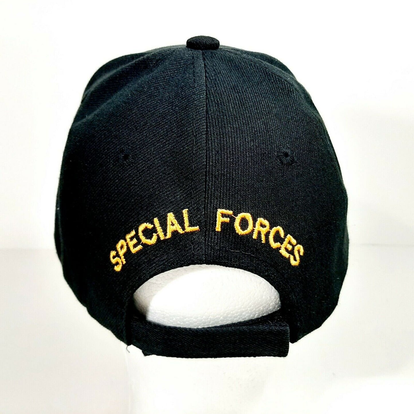 US Army Special Forces Green Beret Men's Ball Cap Hat Black Acrylic Embroidered