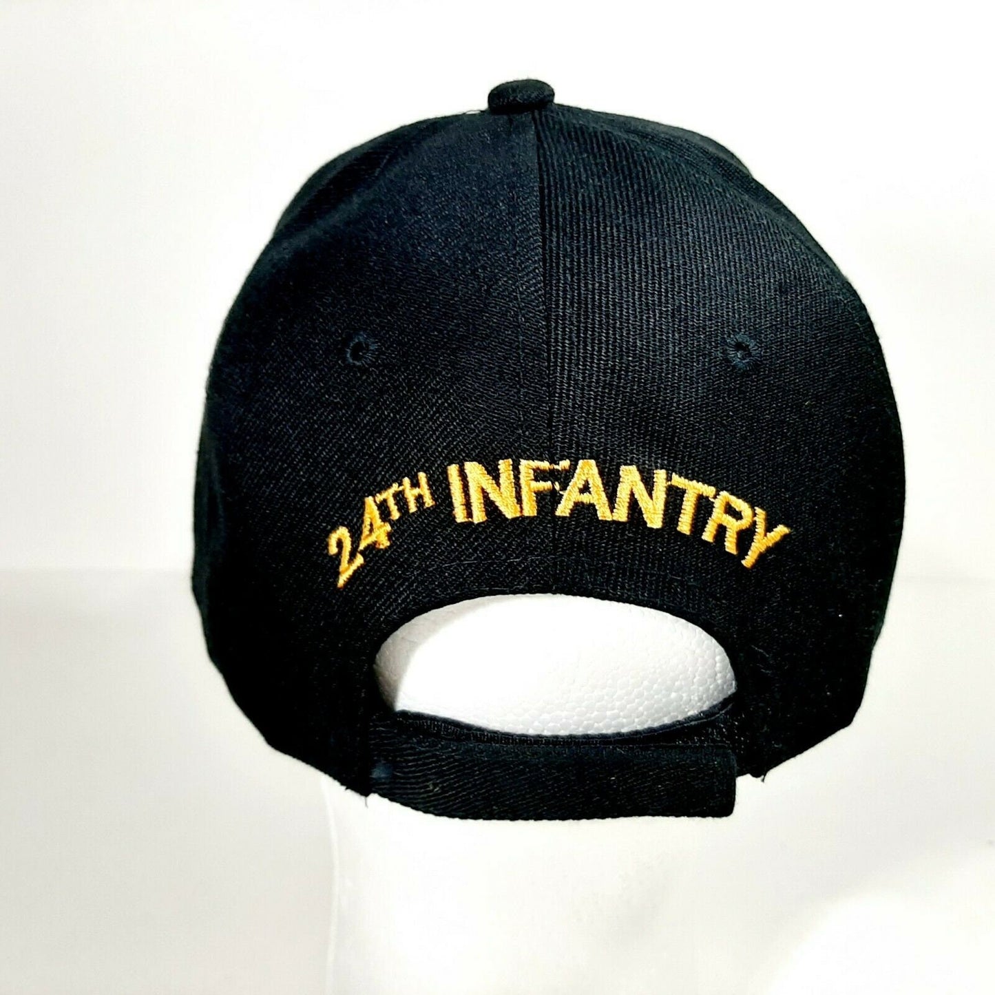 US Army 24th Infantry Division Men's Ball Cap Hat Black Embroidered Acrylic
