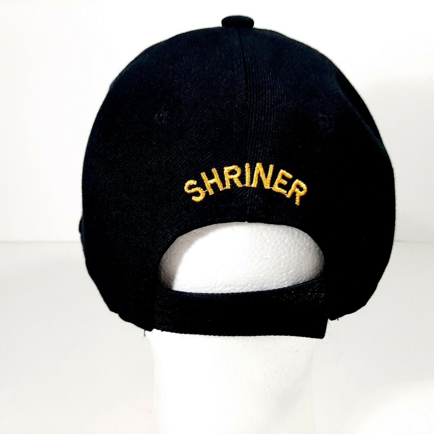 Shriner Men's Ball Cap Hat Black Embroidered Acrylic