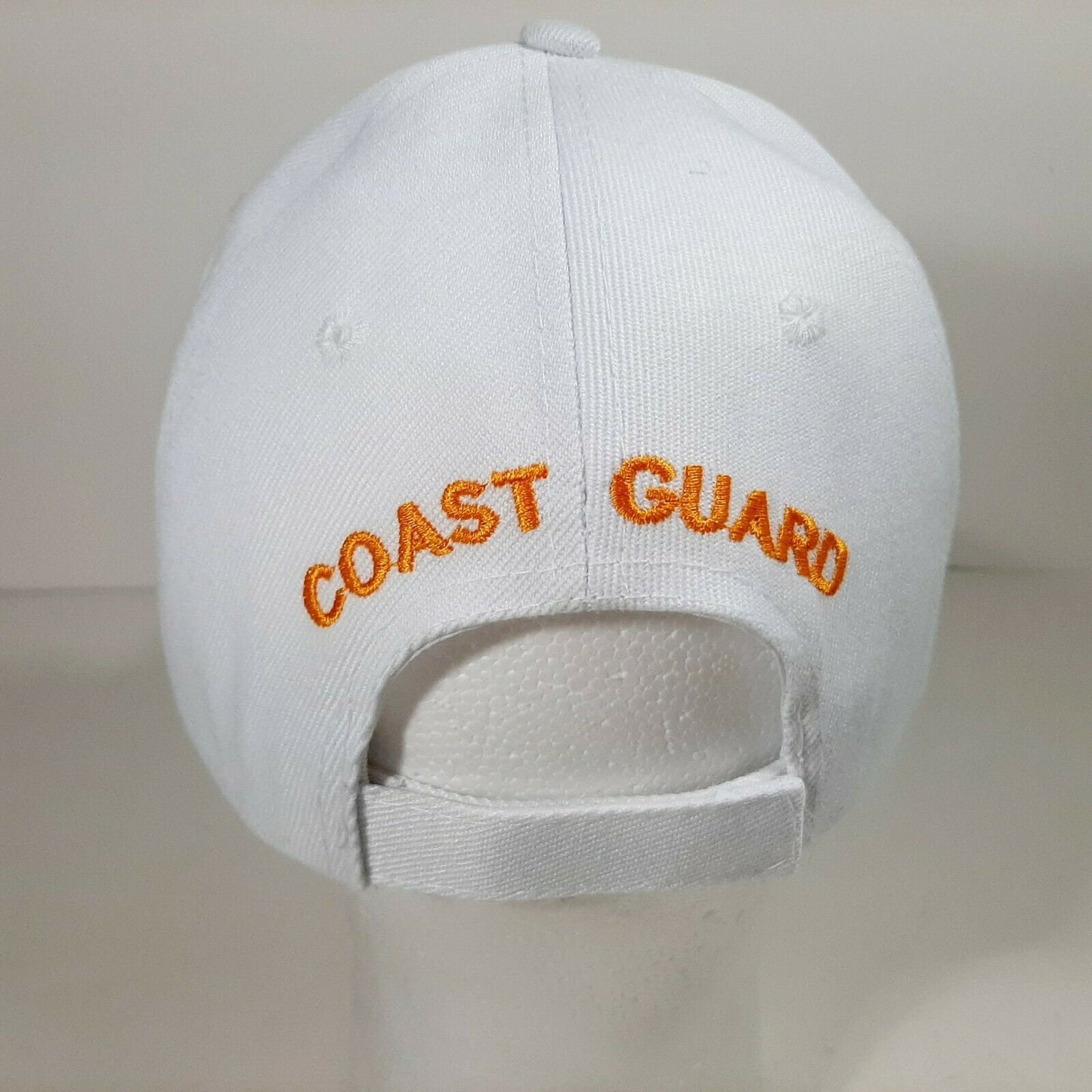 US Coast Guard Retired Men's Ball Cap White Embroidered Acrylic