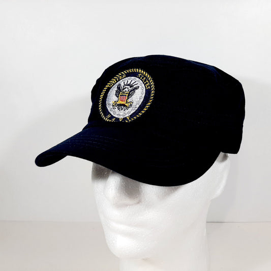 United States Navy Hat Cap Relaxed Strapback Navy Blue Adjustable Embroidered