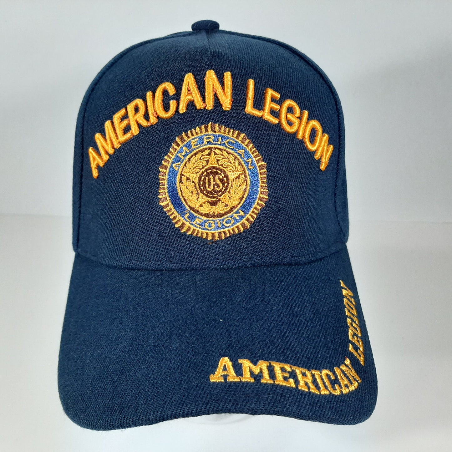 American Legion U.S. Mens Baseball Cap Hat Black Embroidered