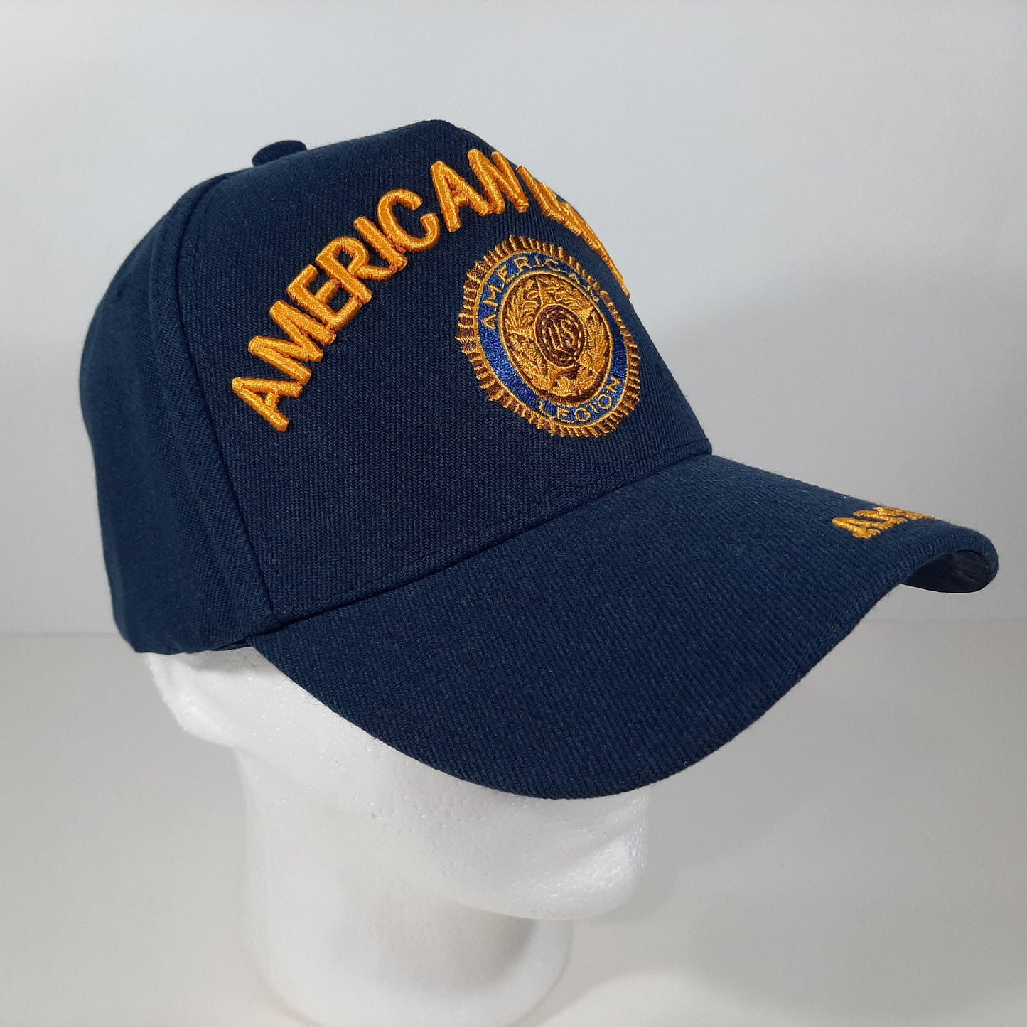 American Legion U.S. Mens Baseball Cap Hat Black Embroidered