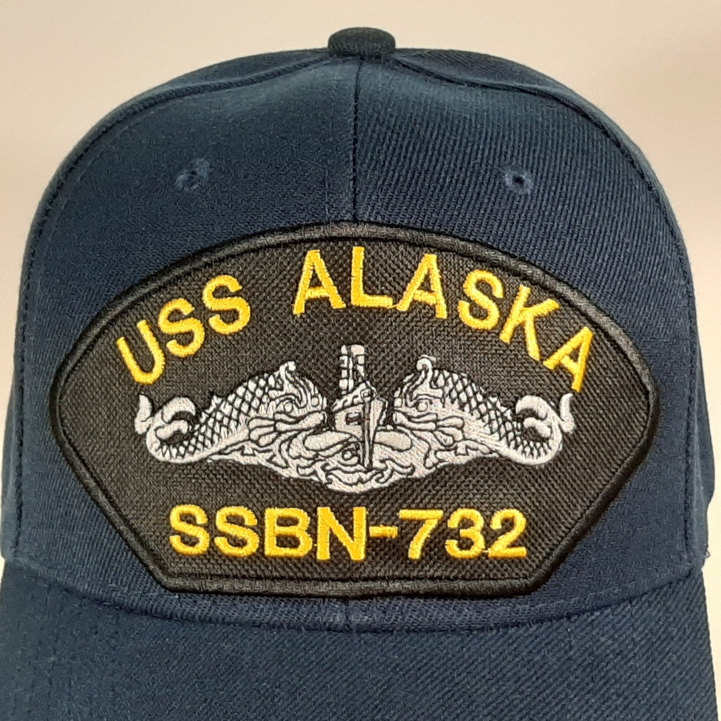 USS Alaska SSBN-732 U.S. Navy Baseball Cap Hat Blue Submarine Service Military