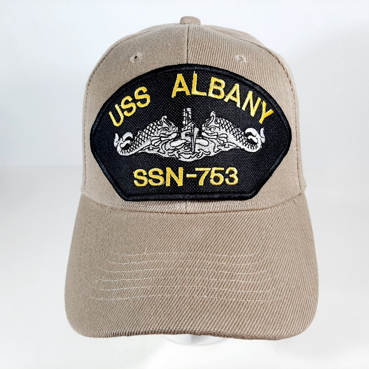 USS Albany SSN-753 Baseball Cap Hat Submarine Service U.S. Navy Military