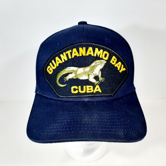 Naval Station Guantanamo Bay Cuba Men's Cap Hat Navy Blue Strapback