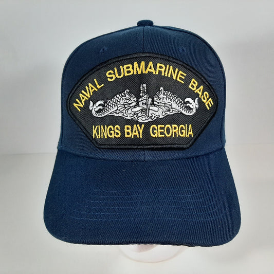 Naval Submarine Base Kings Bay Embroidered Patch Hat – Blue