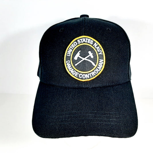 United States Navy Damage Controlman Baseball Hat Black Acrylic