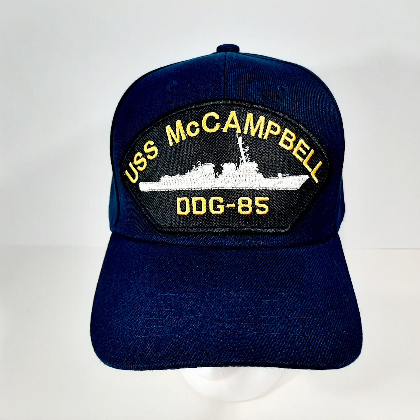 USS McCAMPBELL DDG-85 US Navy Embroidered Patch Hat Baseball Cap Blue