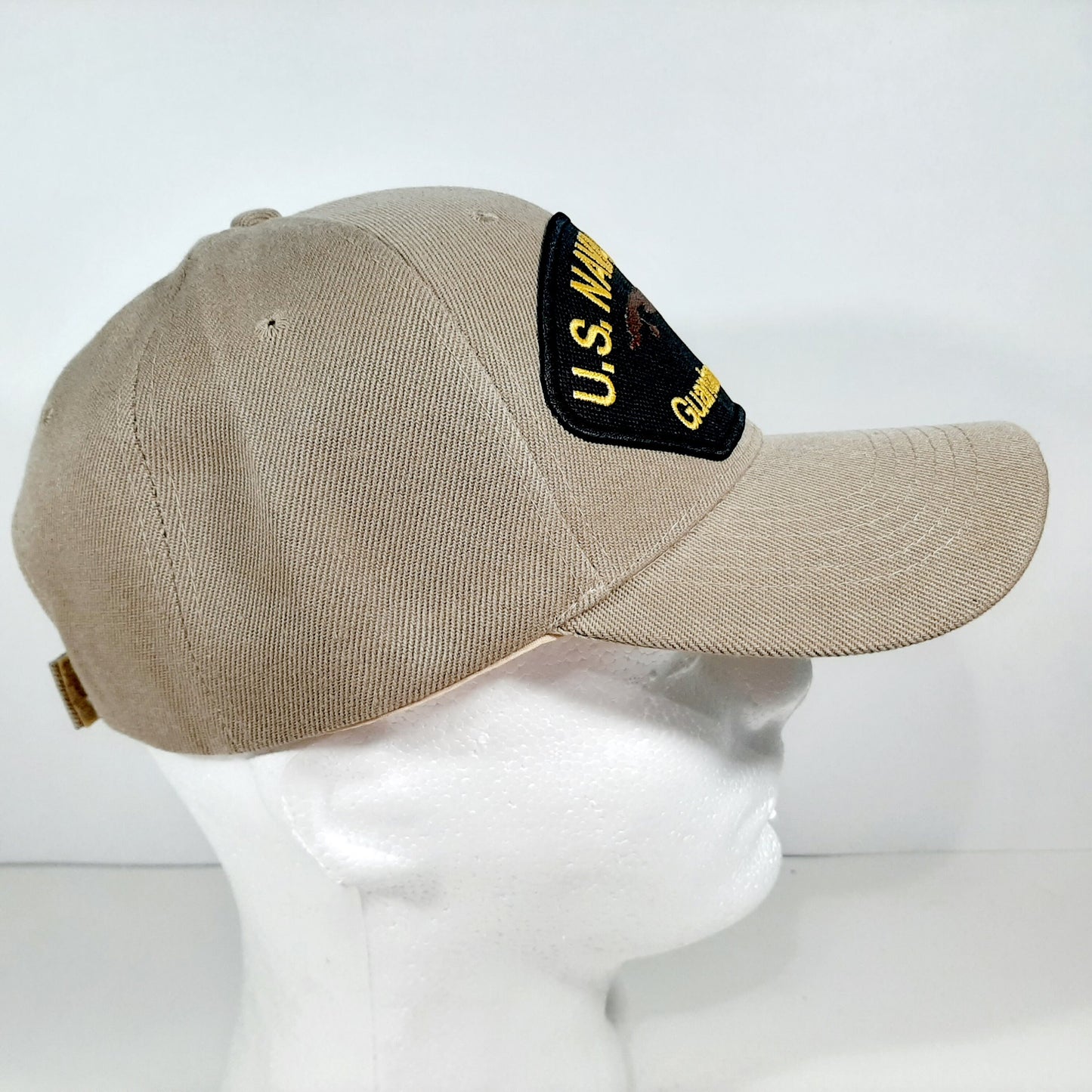 Naval Station Guantanamo Bay Cuba Embroidered Patch Hat Baseball Cap Beige