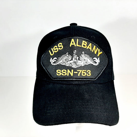 USS Albany SSN-753 Baseball Hat Submarine Service U.S. Navy Military