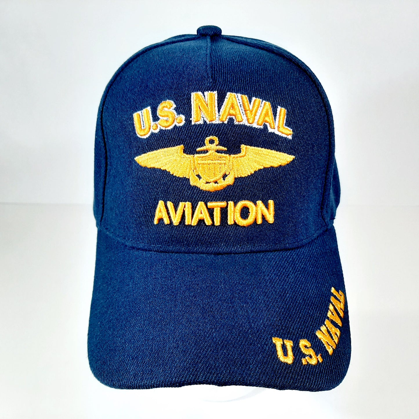 Naval Aviation Mens Baseball Cap Hat Navy Blue Embroidered