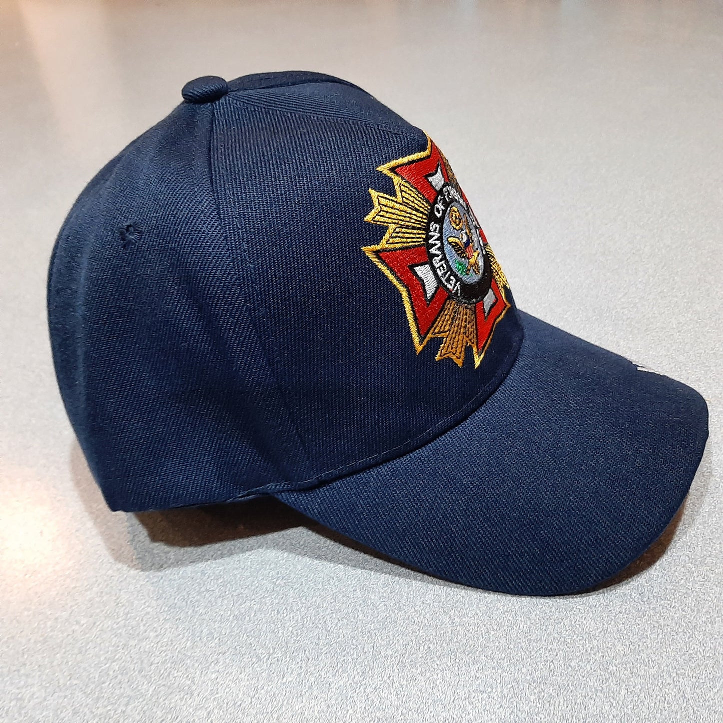 VFW Veterans Of Foreign Wars Baseball Cap Hat Mens One Size Adjustable Blue