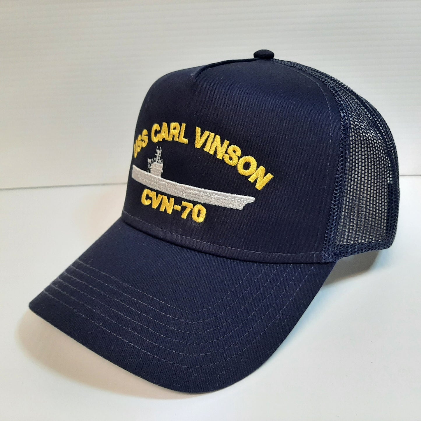 US Navy USS Carl Vinson CVN-70 Hat Embroidered Baseball Cap Mesh Snapback
