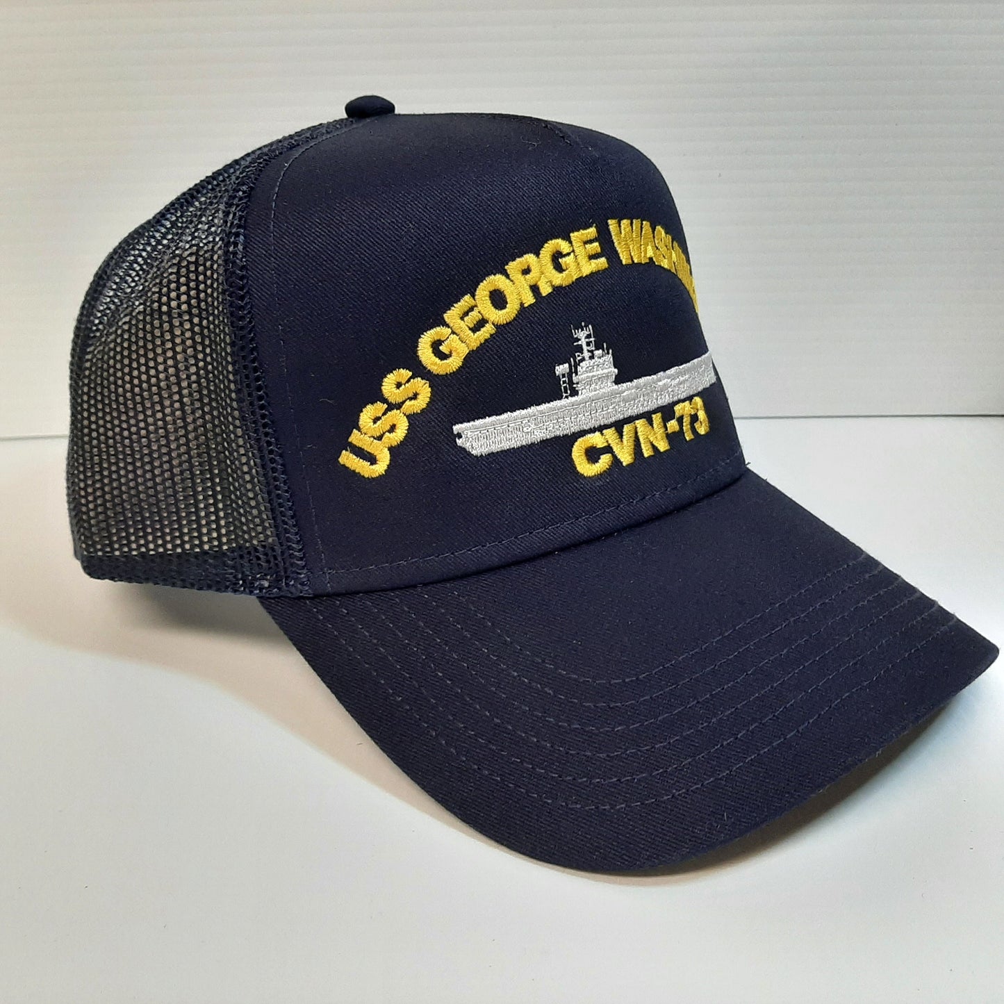 US Navy USS George Washington CVN-73 Hat Embroidered Baseball Cap Mesh Snapback