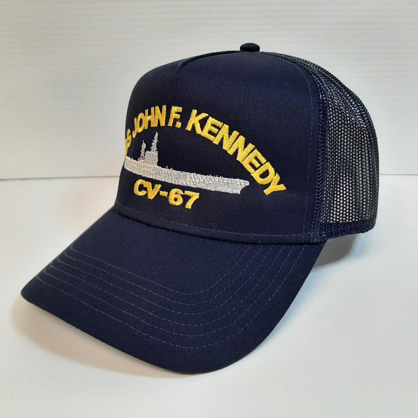US Navy USS John F. Kennedy CV-67 Hat Embroidered Baseball Cap Mesh Snapback