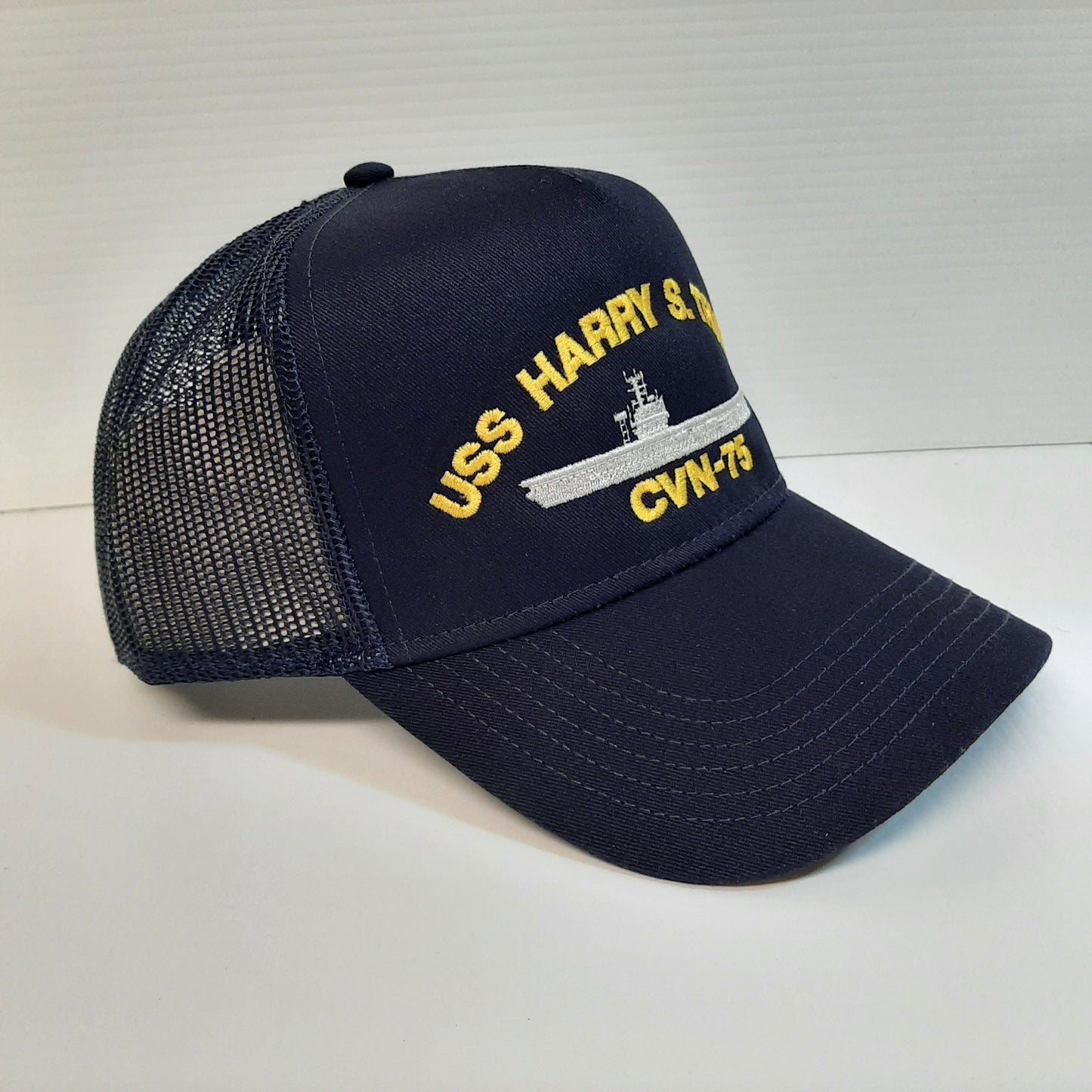 US Navy USS Harry S. Truman CVN-75 Hat Embroidered Baseball Cap Mesh Snapback