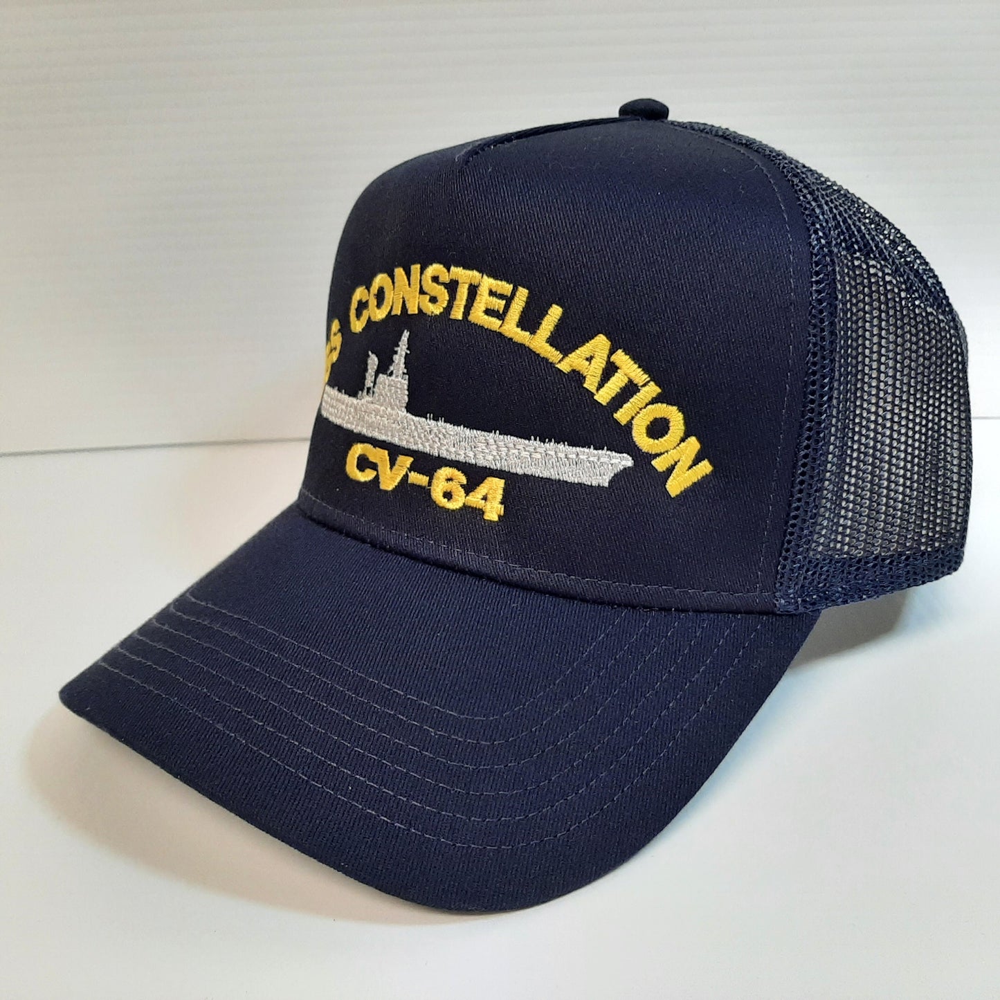 US Navy USS Constellation CV-64 Hat Embroidered Baseball Cap Mesh Snapback