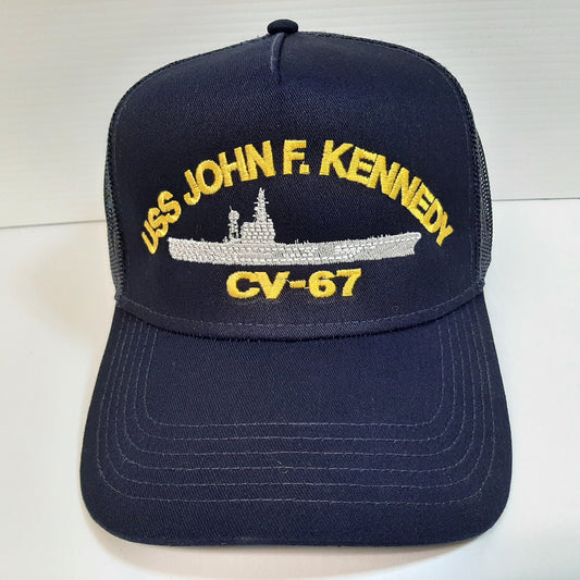 US Navy USS John F. Kennedy CV-67 Hat Embroidered Baseball Cap Mesh Snapback