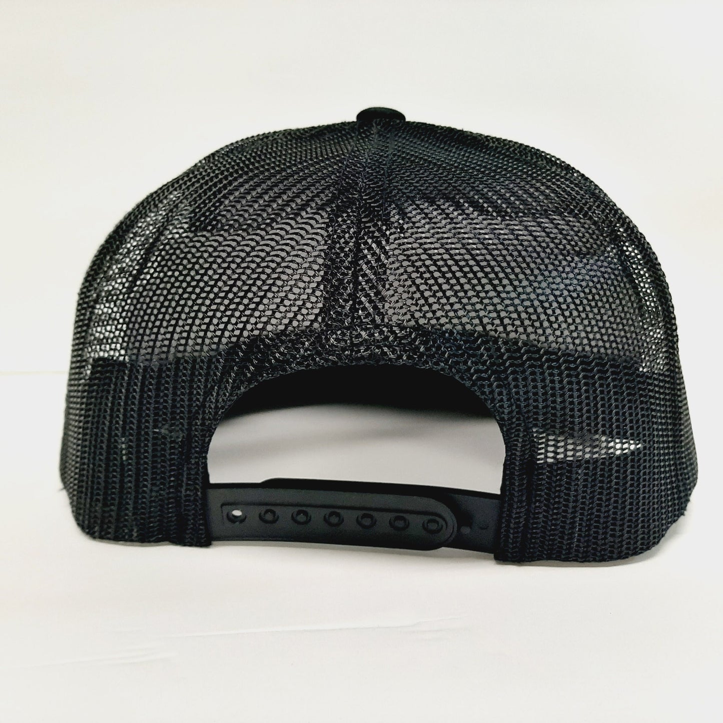 Pitbull Dog Shield Yupoong Flat Bill Mesh Snapback Cap Hat Black Embroidered