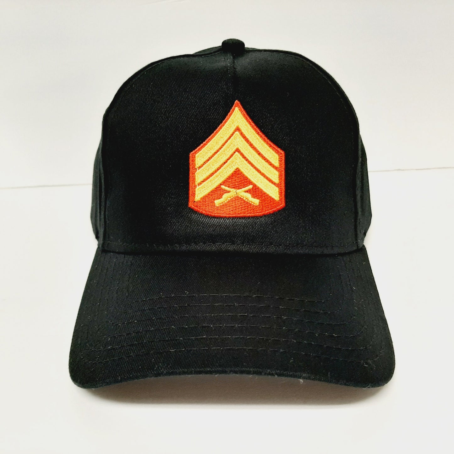 US Marine Corps Sergeant Men's Hat Ball Cap One Size Black 100% Cotton