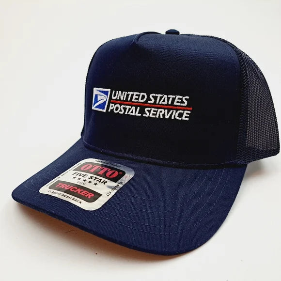 Posterman Hat Postal Carrier Postman Post Office Hat Cap Vintage Trucker Mesh Snapba ...